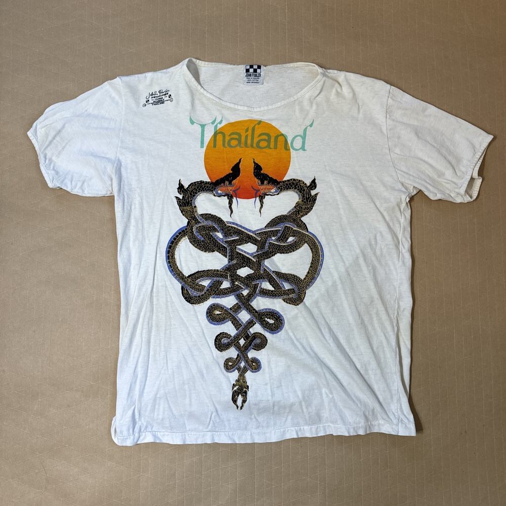 Vintage Thailand John Fowler T-shirt 70s Sz S/M